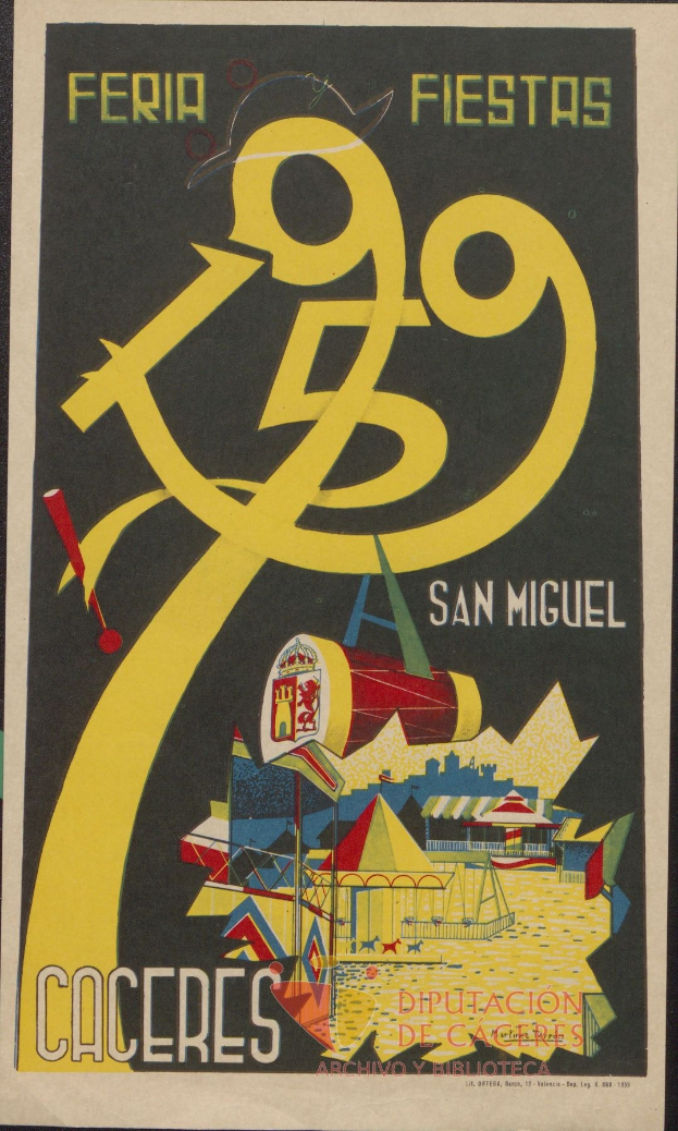 Ein farbenfrohes Plakat, das ein Festival in San Miguel de Allende, Mexiko, ankündigt und Text sowie festivalbezogene Grafiken enthält.