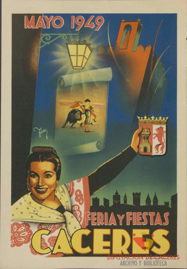 Plakat für ein mexikanisches Festival mit einer Illustration einer Frau mit menschlichem Gesicht und Text mit Festivaldetails